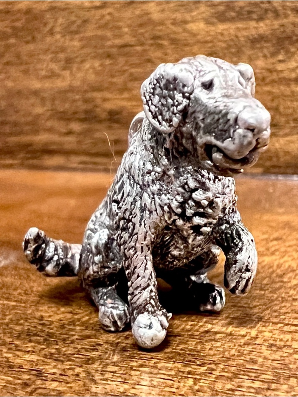 Adorable Dog Figurine Handmade Sterling Silver 925 Pendant